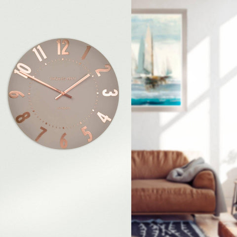 12" Mulberry Clock Rose Gold