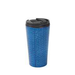 Navy Cubes Thermal Cup