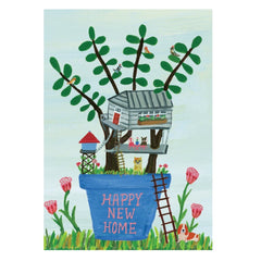 New Home Flower Pot Card