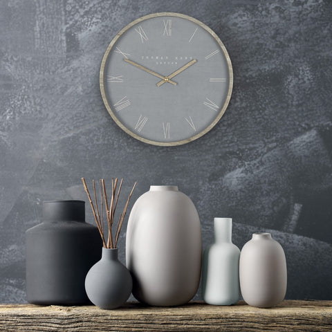 Nordic Wall Clock in Cement