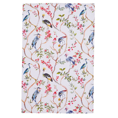 Oriental Birds Cotton Tea Towel