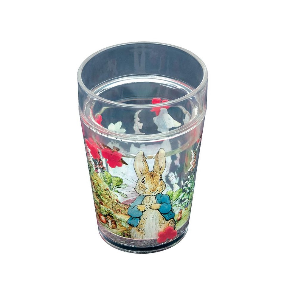 Peter rabbit glitter beaker