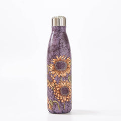 Purple Sunflower Thermal Bottle