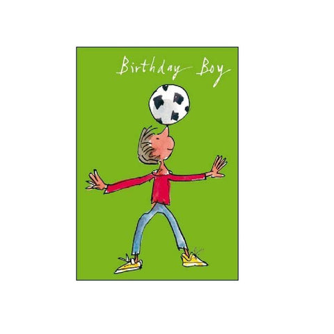 Boy Balancing Football