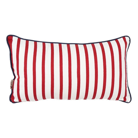 Red striped cushion