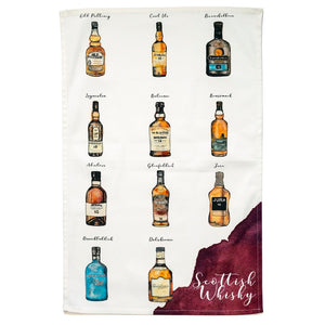 Scottish Whisky Tea Towel