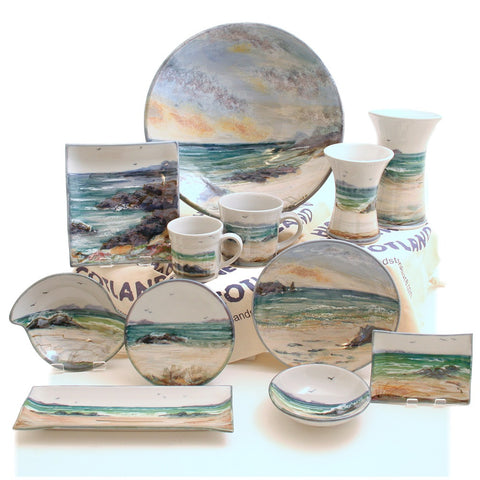 Seascape Ceramic Quaich