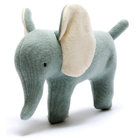 Organic Cotton Elephant in Teal