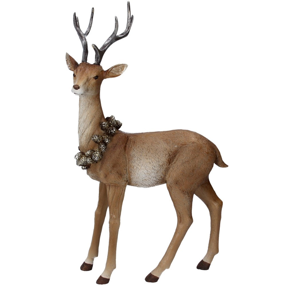 Stag With Wreath Ornament