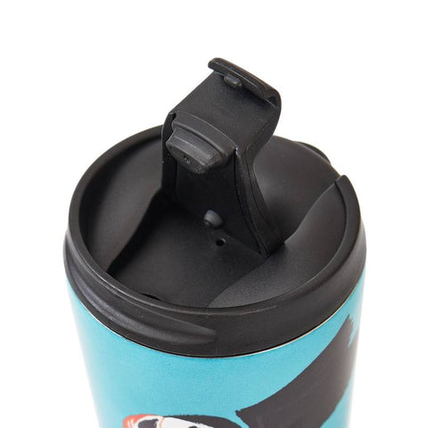 Teal Puffin Thermal Cup
