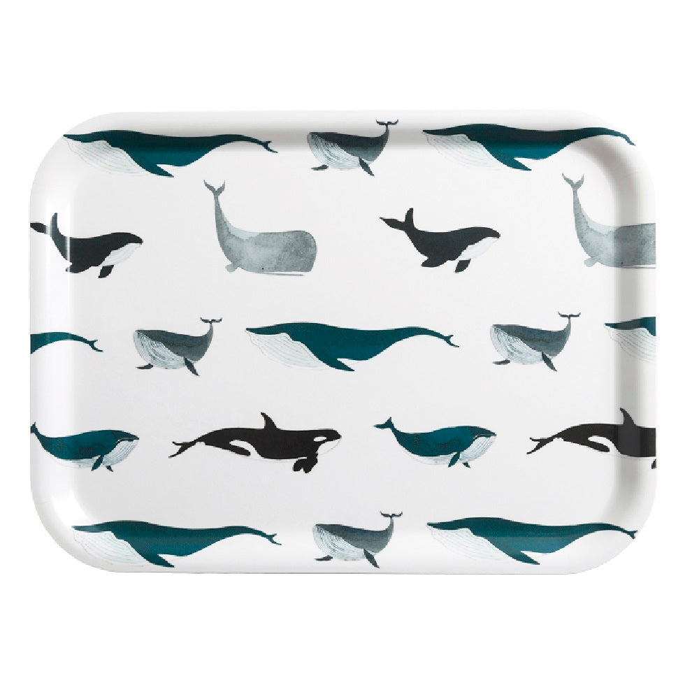 Sophie Allport Whales Printed Tray - Small